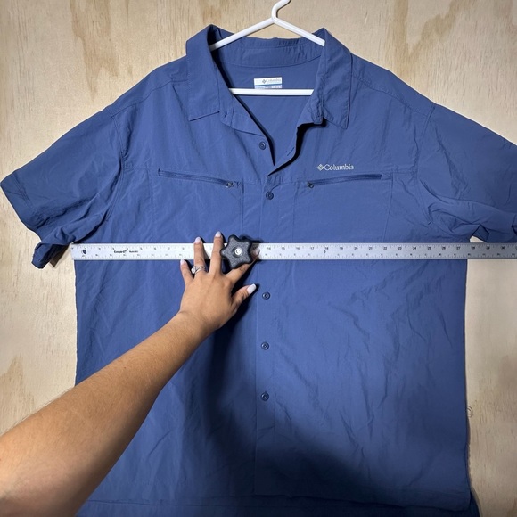 Columbia Men's Mountaindale Shirt XXL Blues Button Down Shirt Utility - Picture 6 of 8